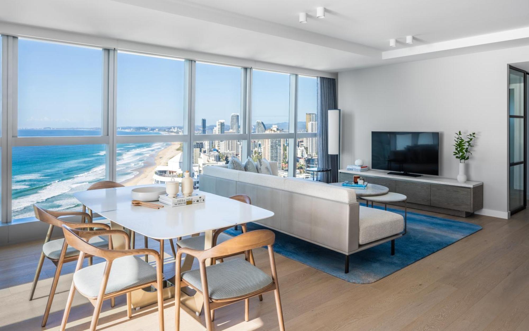 The Langham, Gold Coast And Jewel Residences المظهر الخارجي الصورة The living room of a typical apartment